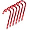Northlight Lighted Blinking Candy Cane Outdoor Christmas Pathway Markers - 13.5" - Red and White - Set of 6